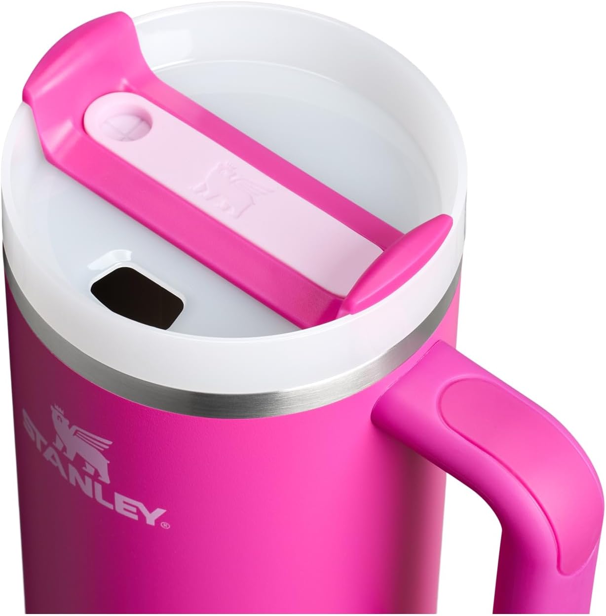 STANLEY Quencher H2.0 Tumbler - 40 oz Insulated Stainless Steel Cup with Handle & Straw | Violet Blossom