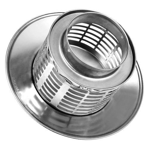 BESPORTBLE 3inch Stainless Steel Chimney Cap, Round Chimney Cover with Screen Tapered Top Cap Stove Topper for Outside Roof Fireplace Flue Vent Flue
