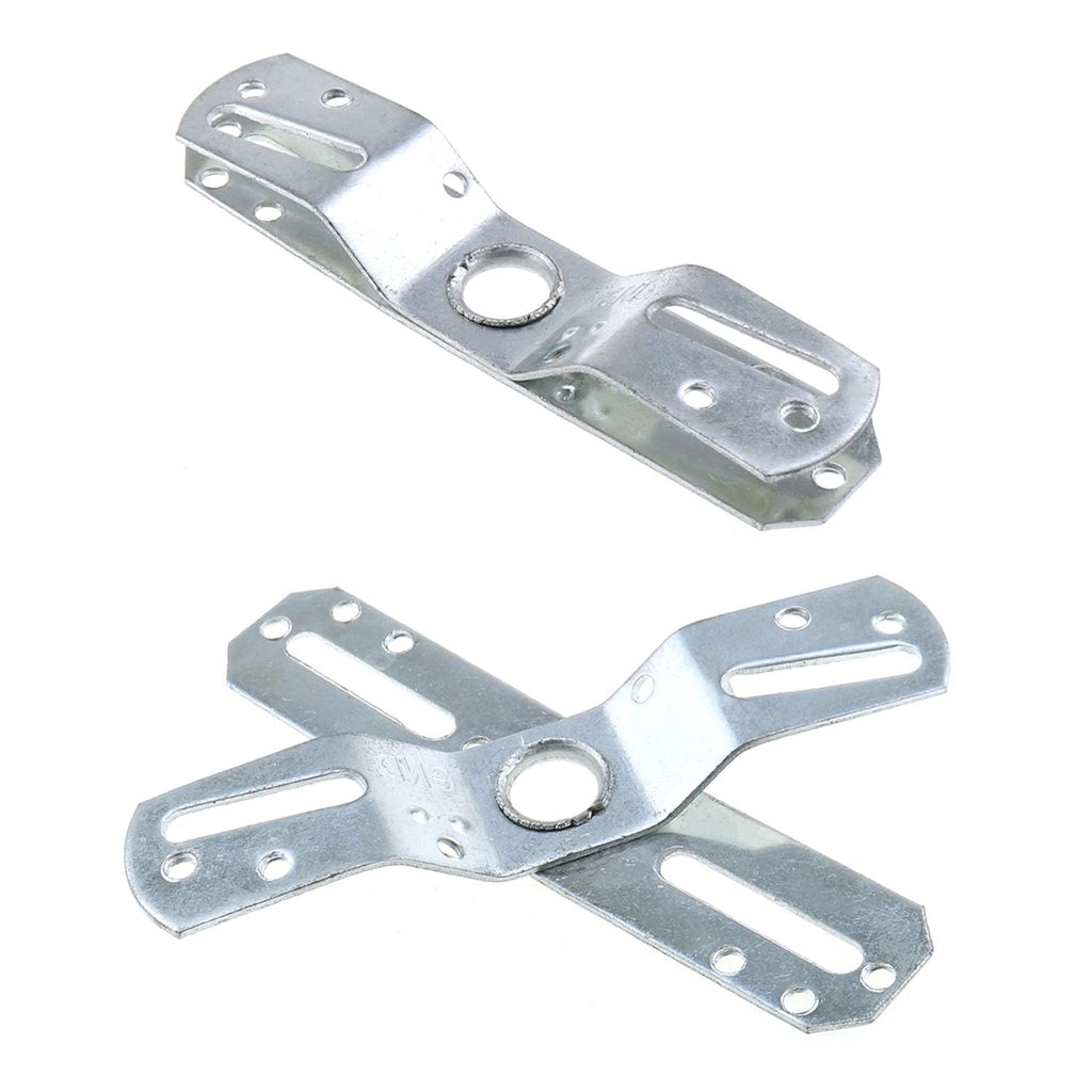 MEETOOT 2 Sets Luminaire Mounting Bracket Swivel Lighting Crossbar Luminaire Crossbar Silver Cross Plate Suitable for Pendants Ceiling Light Wall Light and Fan Light