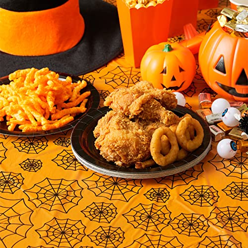MATICAN Halloween Tablecloths - 2-Pack Plastic Covers, 54x108"