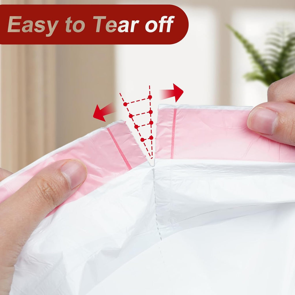 O2frepak 13 Gallon Tall Kitchen Trash Bags - Heavy Duty, Fresh Scent, 100 Count | 60x70cm