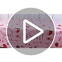 Strawberry Baby Shower Tablecloth Set - 3 Pack, 108x54in