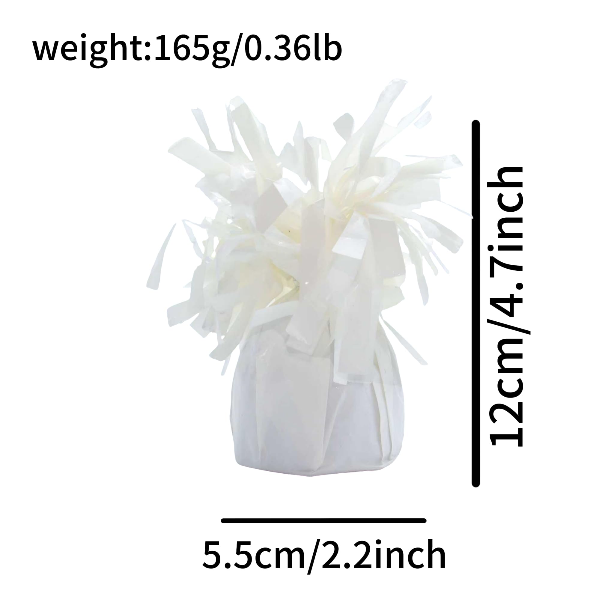 Moretreat balloon weights are perfect for parties, birthdays, weddings. Each pack includes 6PCS durable weights that easily decorate balloons and elevate any celebration. (White 6pcs)