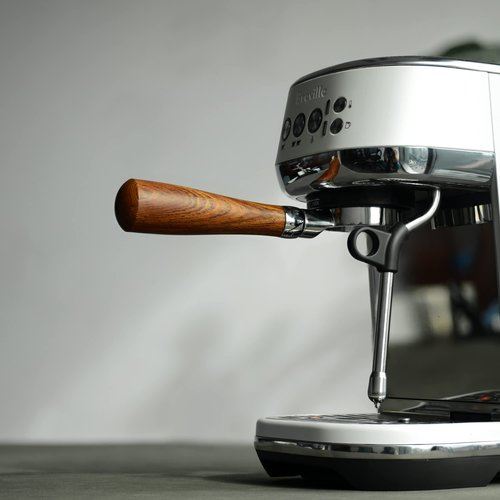 54mm Bottomless Portafilter, 2-in-1 Bottomless Portafilter for Breville 8 Series Barista Express Pro Plus Touch Bambino Plus, w/Double Spout Adapter