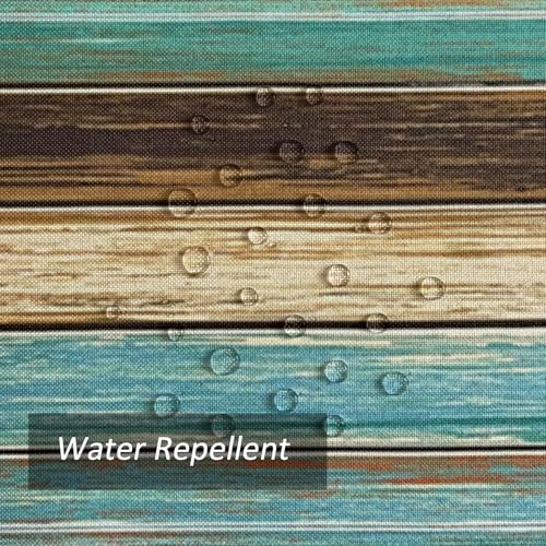 Farmhouse Blue Teal Table Runner 13 x 90 Inches Waterproof Linen for Thanksgiving