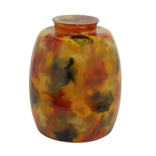 Aspen Creative 23110-1 Transitional Style Art Shade, 2-1/8" Fitter Size, 5-1/2" high x 4-5/8" Diameter, Multi