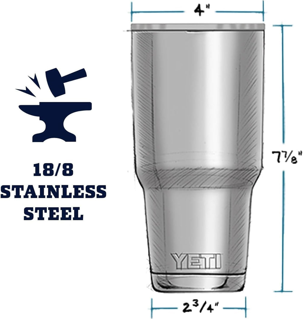 YETI Rambler 30 oz Stainless Steel Tumbler - Vacuum Insulated with MagSlider Lid | Seafoam Color