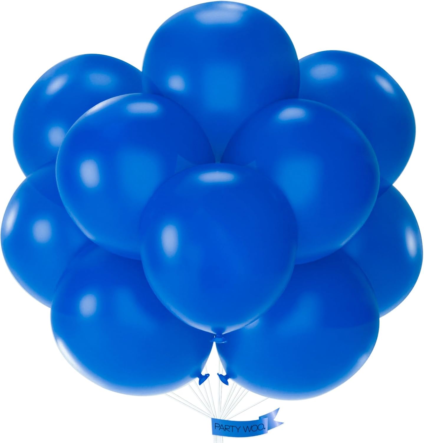 PartyWoo Royal Blue Balloons - 18 Inch Dark Blue Latex Balloons for Weddings & Celebrations | 20pcs