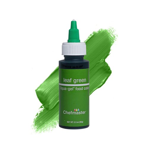 Chefmaster Leaf Green Liqua-Gel® Food Coloring - Vibrant, Professional-Grade Dye for Icing & Fondant | 2.3 oz