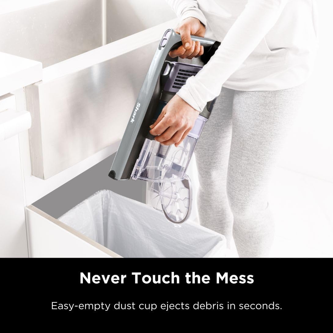 Shark Rocket Cordless Stick Vacuum - Lightweight 7.5 lbs | Blue Iris (Renewed)
