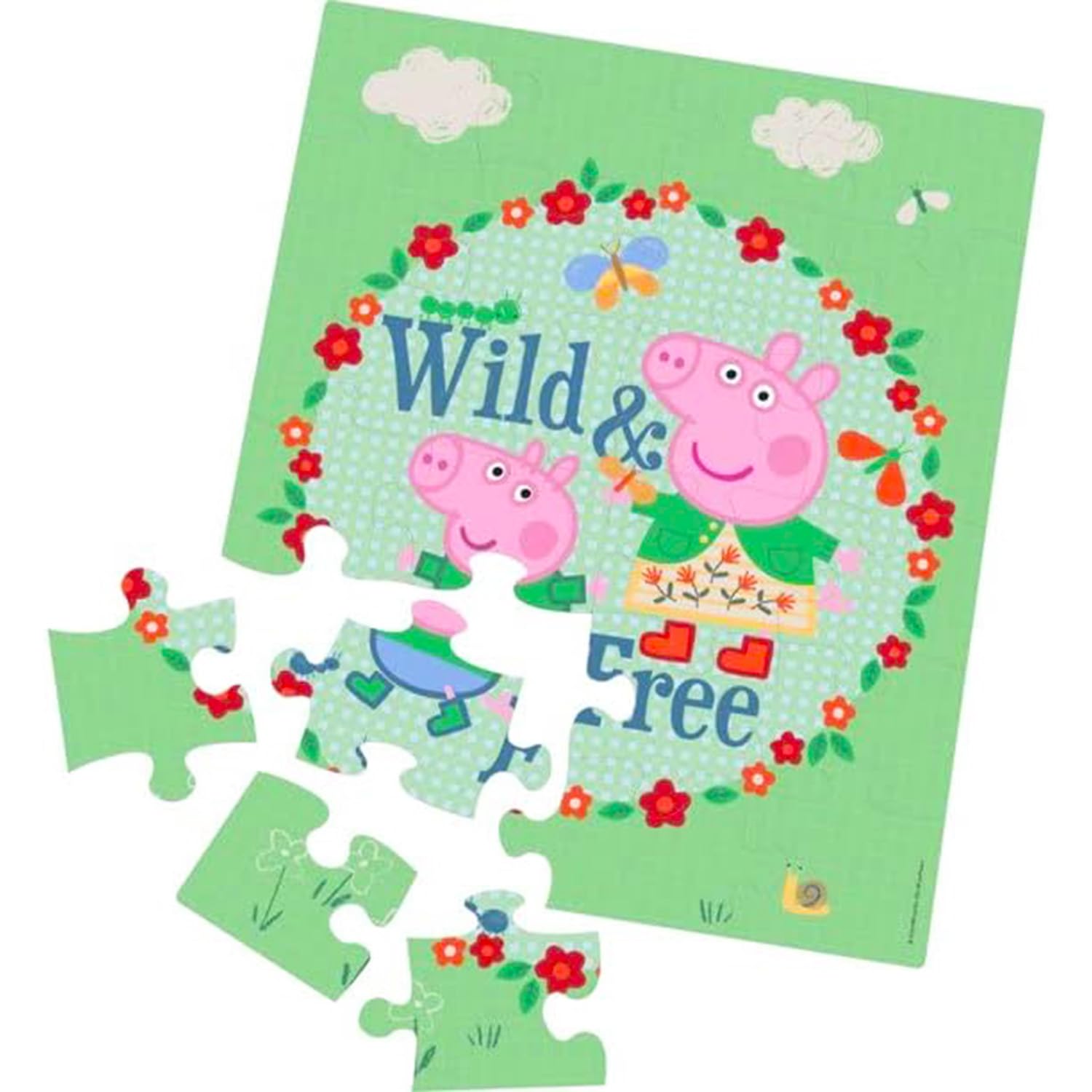Peppa Pig Tin Lunch Box with Puzzle Set - Bundle with Tin Lunch Box, 48 Piece Puzzle for Kids Plus Stickers, More | Peppa Pig Activity Set for Kids, Girls