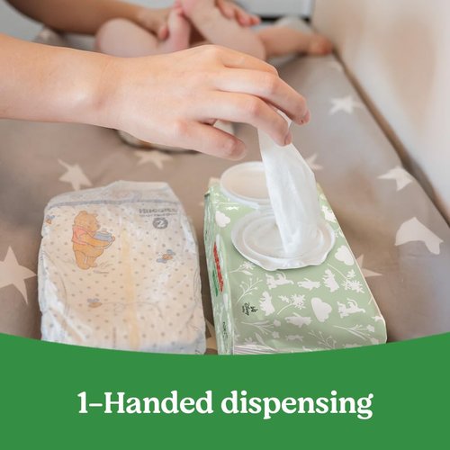 Huggies Natural Care Baby Wipes - Unscented & Hypoallergenic | 6 Flip-Top Packs (288 Total)