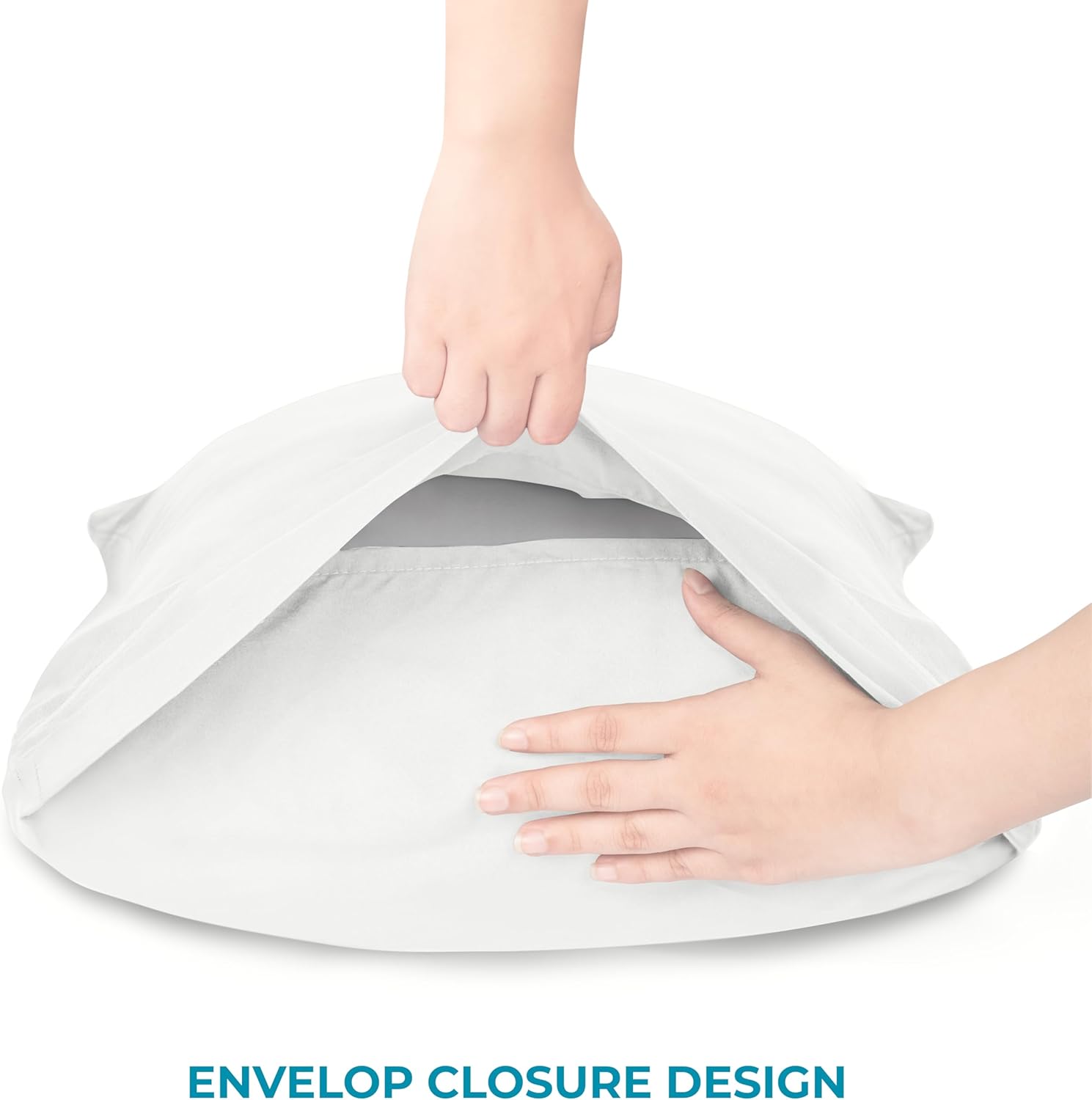 Utopia Bedding King Pillow Cases - Soft Brushed Microfiber - 6 Pack, Fade Resistant | 20" x 40" - White