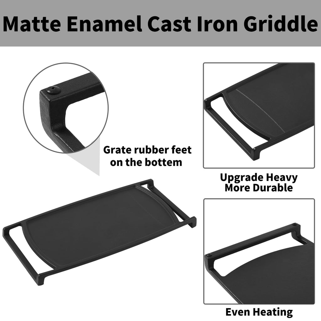 Allstare 316499900 Griddle Replacement for Frigidaire Stove Top Parts Cast Iron Center Griddle Plate 18.8" x 9.3'' BGGF3042KFC FGGF3054MFC Frigidaire Gas Range Parts Flat Top Pan 1 Pack
