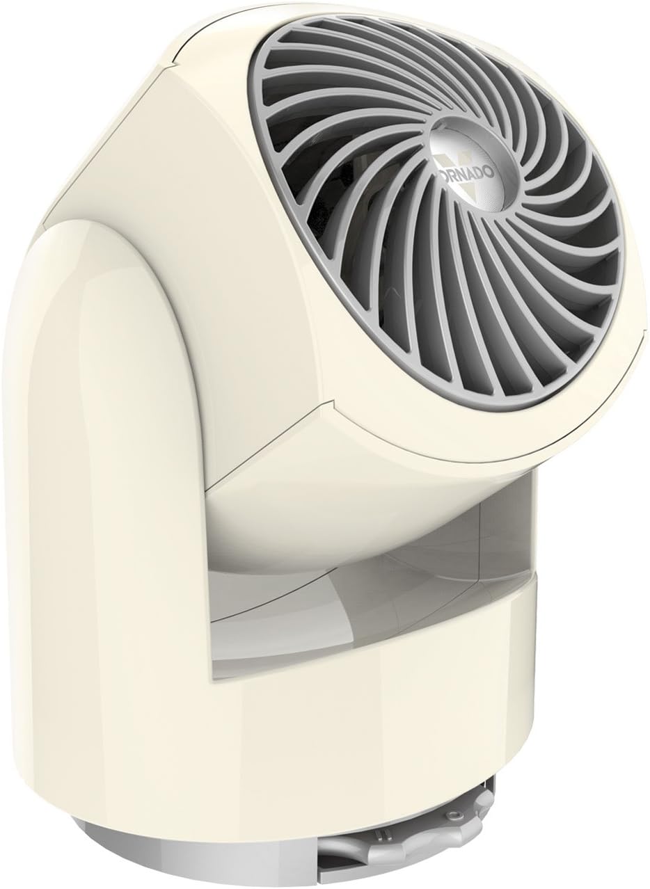 Vornado Flippi V6 Compact Air Circulator Fan - Quiet Portable Design | Adjustable Head, 2 Speeds, Vintage White