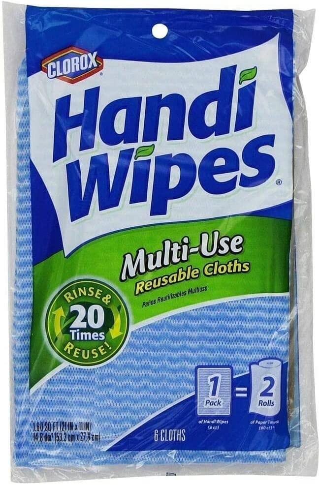Handi Wipes Multi-Use Reusable Cleaning Cloths - 6 Pack