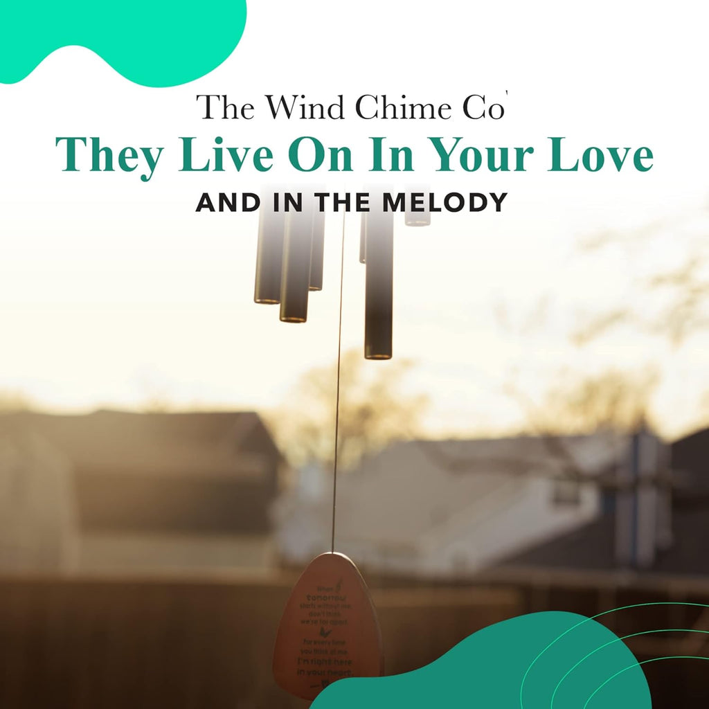 Wind Chime CO Memorial Wind Chimes - Soothing Melodic Tones | Sympathy Gift for Loss of Loved One