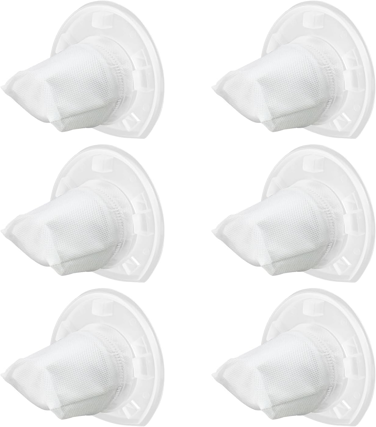 Black and Decker 6-Pack Filter Replacement - Compatible with Dustbuster Cordless Vacuums | CHV1410L, CHV9610, CHV1210, CHV1510, BDH2000L