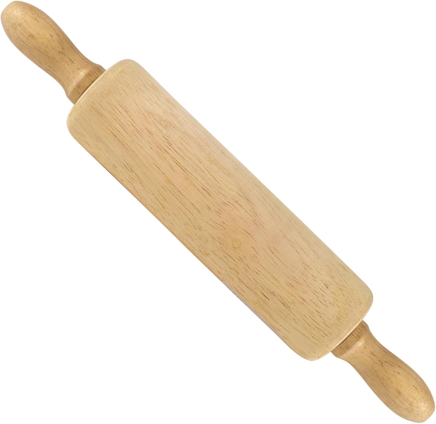 R&M International 6" Wood Rolling Pin - 1.75" Diameter, Durable Brown Kitchen Tool