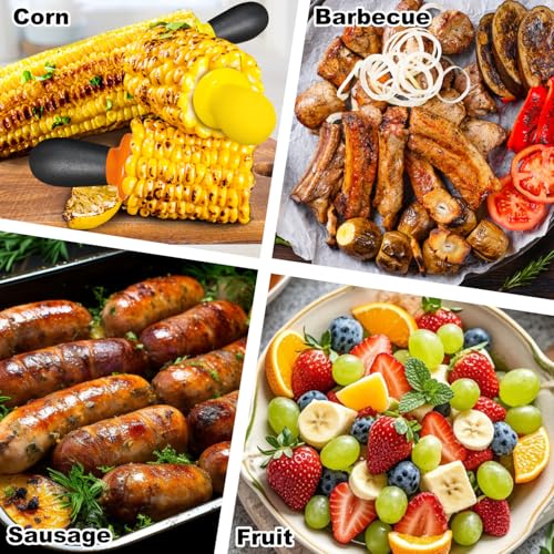 Corn Cob Holders Set - 20 Pcs Stainless Steel Skewers for BBQ & Camping