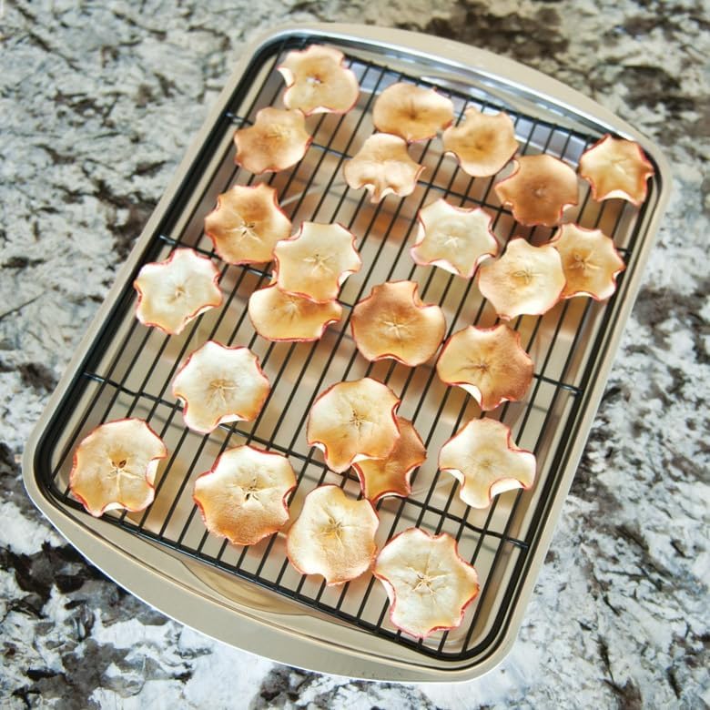 Nordic Ware Oven Crisp Baking Tray Set - 2-Piece Natural Aluminum for Air Frying & Baking | 17 x 12 Inches