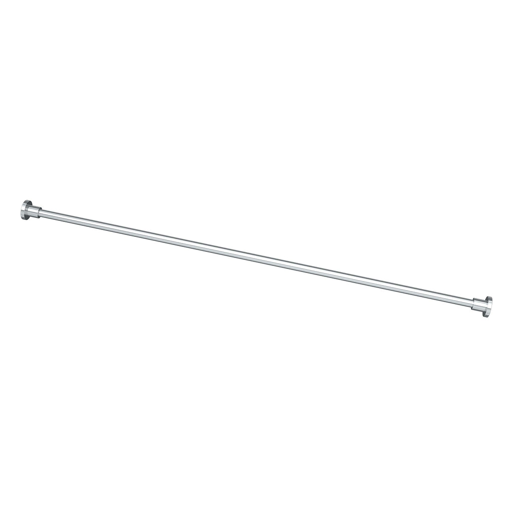 Gatco 829C Modern Minimalist Straight Shower Rod Set, 60 Inch, Chrome