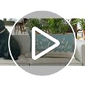 Coastal Nautical Blue Lumbar Throw Pillow Cover 12x20