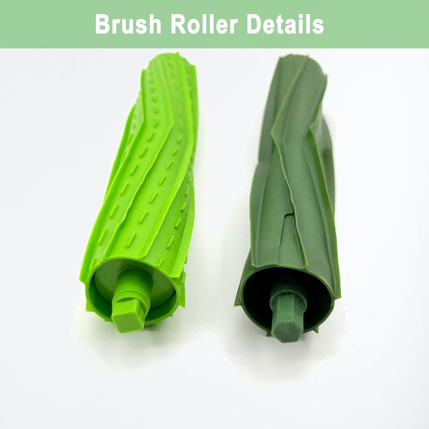 Tivcroxs Replacement Parts - Multi-Surface Rubber Brush Roller for iRobot Roomba Vacuum Cleaners | 4 Sets