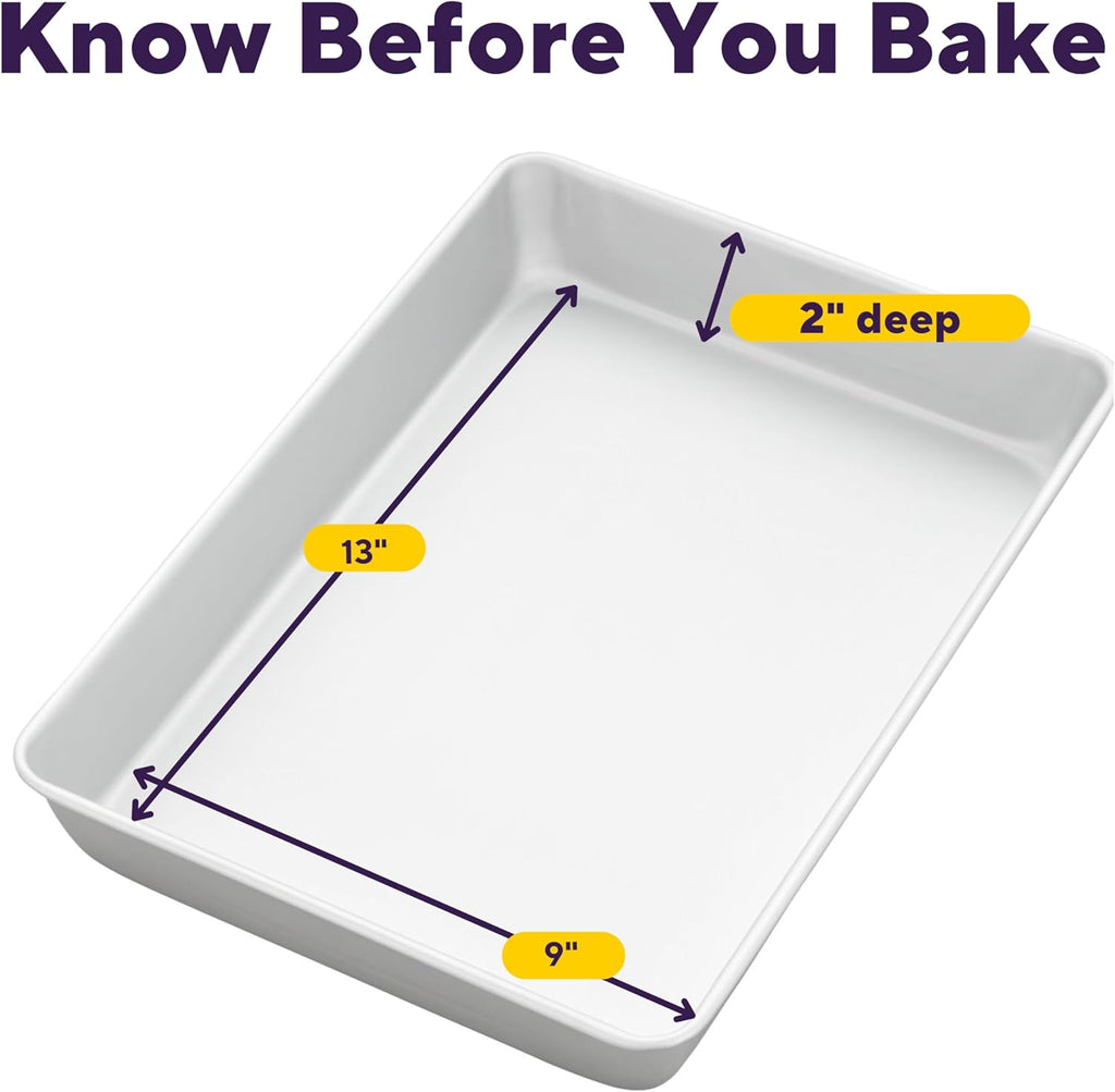 Wilton Aluminum 9x13 Inch Rectangular Sheet Pan - Natural Anodized Bakeware for Even Heating