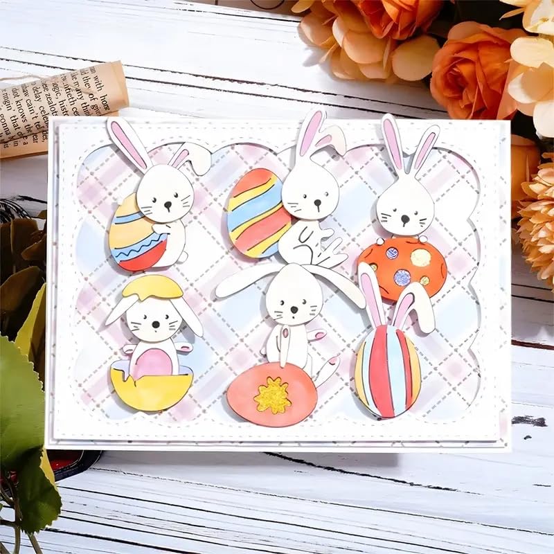 Easter Bunny Metal Cutting Dies for Scrapbooking and Card Making