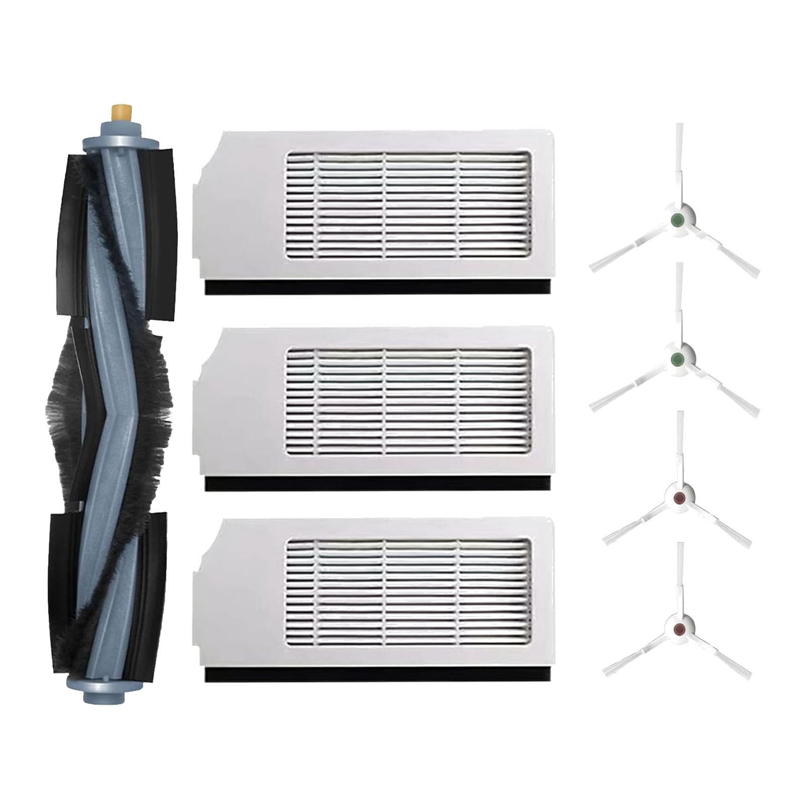 Accessories for ECOVACS DEEBOT T10 Plus:Replacement Parts Compatible with ECOVACS DEEBOT T10 Plus Robtic Vacuum Cleaner Main Brush Side Brush Hepa Filter Spare Attachments