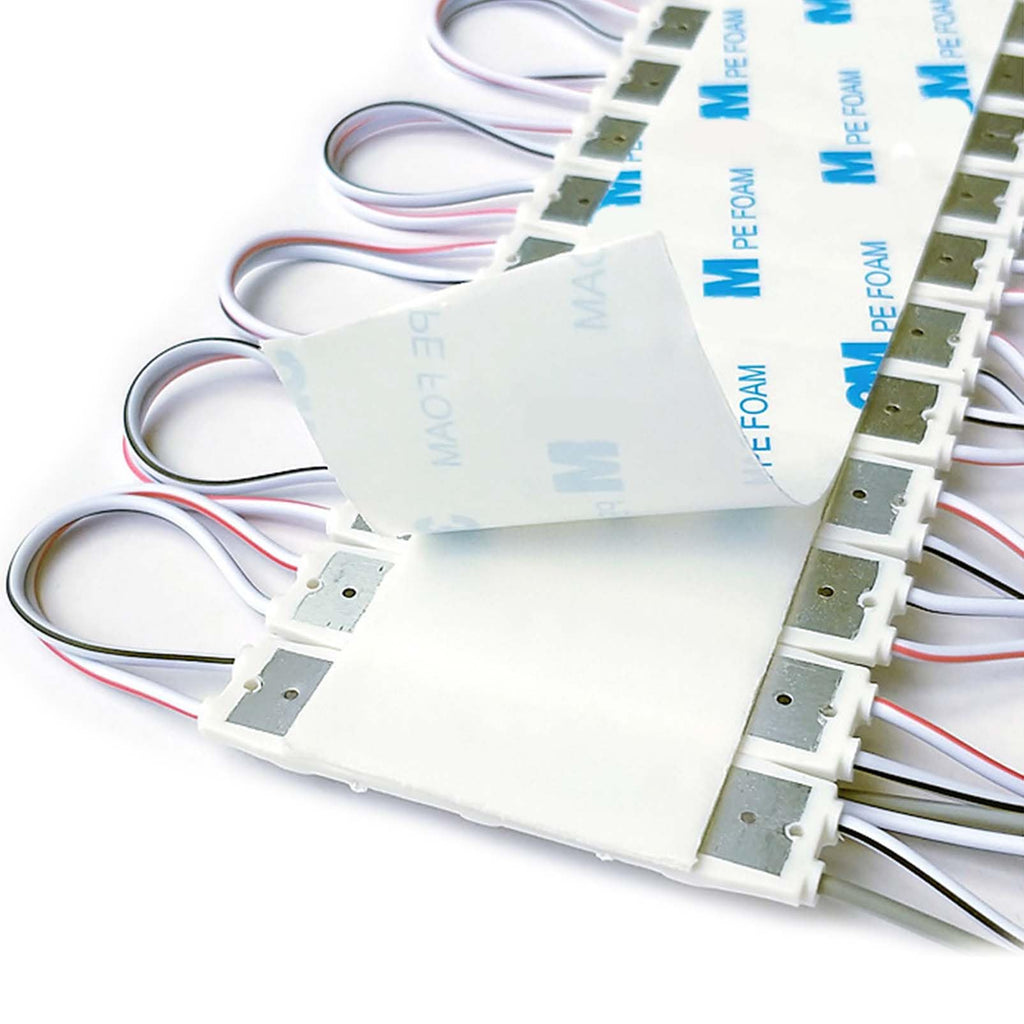 20 PCS Warm White LED Module, 12V Super Bright 2835 3 LED Module Waterproof Decorative Light for Advertising Letter Sign. (Warm White-20PCS)