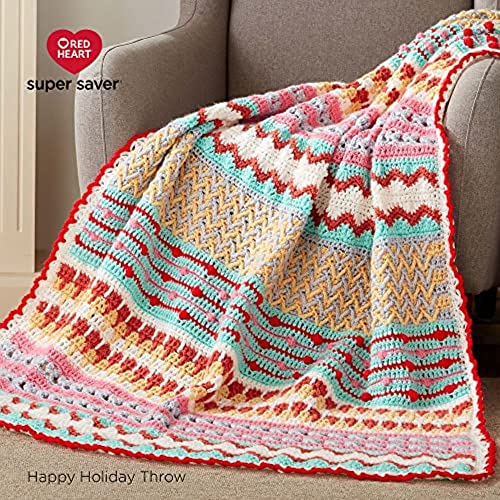 Red Heart Super Saver Yarn 3-Pack Blue Bell - Worsted Weight Acrylic for Crocheting & Knitting