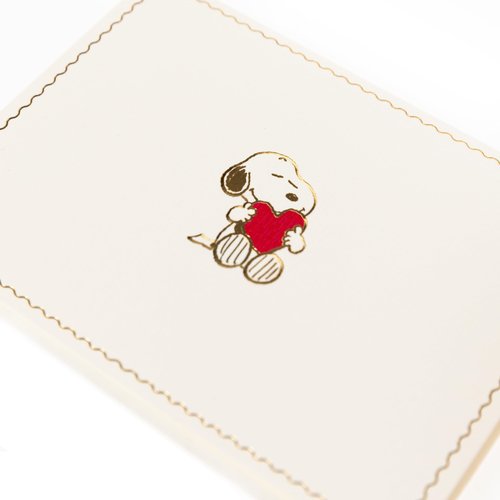 Graphique Peanuts Designer Cards Luxe Collection, Gold Foil Embossed Stationery Boxed Set, 10 Blank Cards with 11 Envelopes, All Occasion Greetings, 5.25" x 3.8"