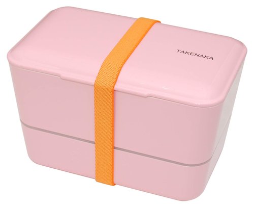 Bento Bite Dual from TAKENAKA, Eco-Friendly and Sustainable Japanese Style Bento Lunch Box (Candy Pink)