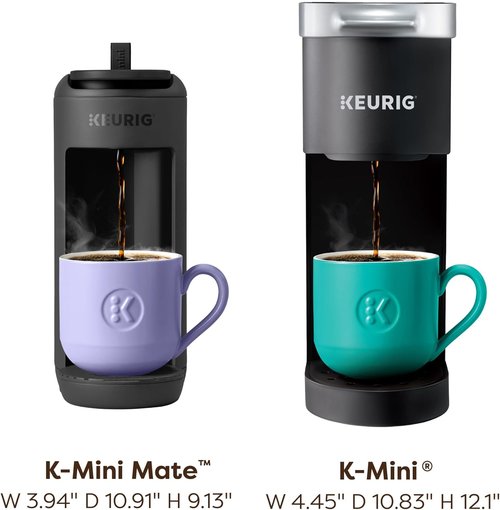 Keurig K-Mini Mate Single Serve Coffee Maker - Compact & Portable for Small Spaces | Brews 12 oz, Black