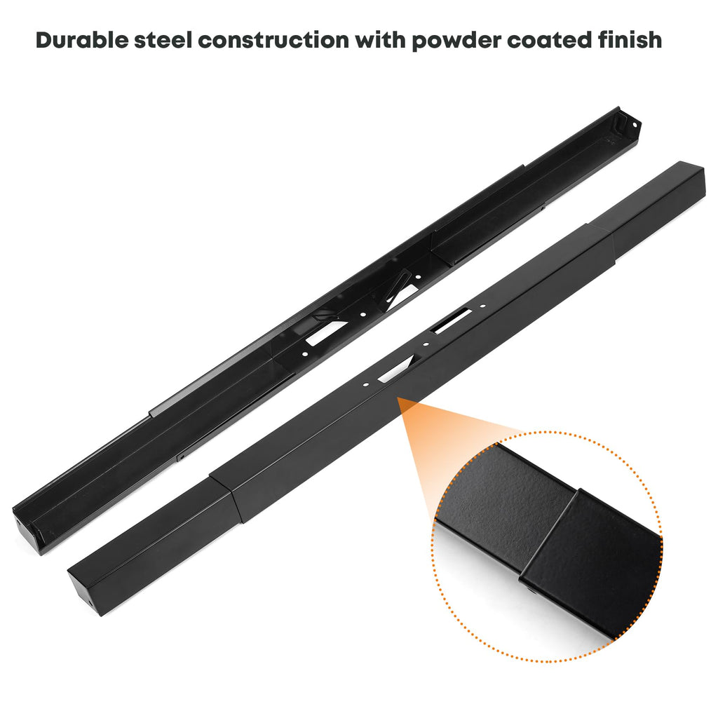 Stanbroil Adjustable Rod and Valance Kit for Fireplace Mesh Screen Curtain