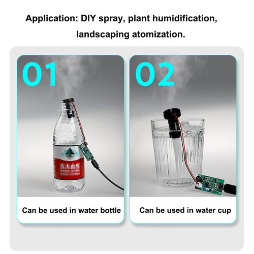 SazkJere 4Pcs USB Humidifieration Atomization Disc Micro Interface Atomization Drive Circuit Board DC 5V for DIY Home