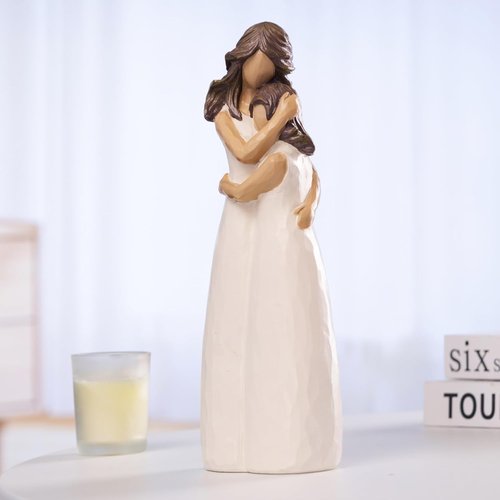BUTILIVEEN Mother Daughter Figurines - Heartwarming Hugging Statues for Home Decor | Perfect Gift for Daughters