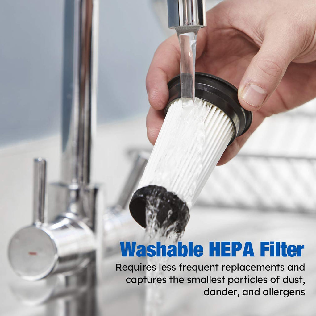 Vacmaster 2 pcs HEPA Filter Washable & Reusable Vacuum Replacement Filter for Stick Vacuum Cleaner fits Model VSD1801 & VSD1001