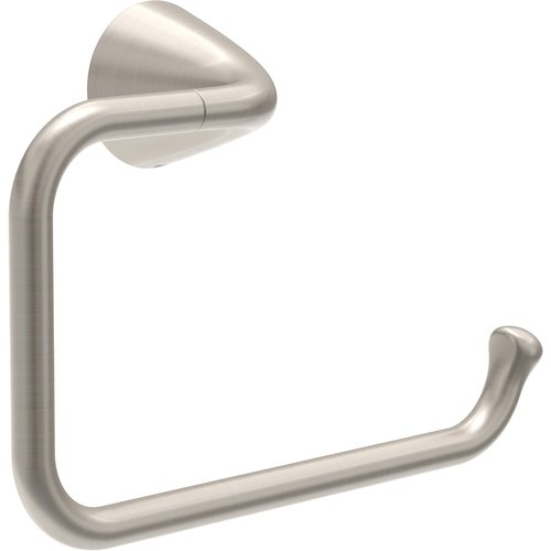 Delta Arvo (1-Pack) Hand Towel Holder SpotShield Brushed Nickel Towel Racks for Bathroom Wall Square Towel Ring Holder for Bath Towel Hanger for Kitchen, Bathroom Accessories ARV46-DN