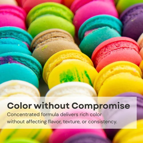 Chefmaster - Liqua-Gel Food Coloring - 12 Vibrant Colors Set - Fade Resistant & Easy to Blend - Made in the USA