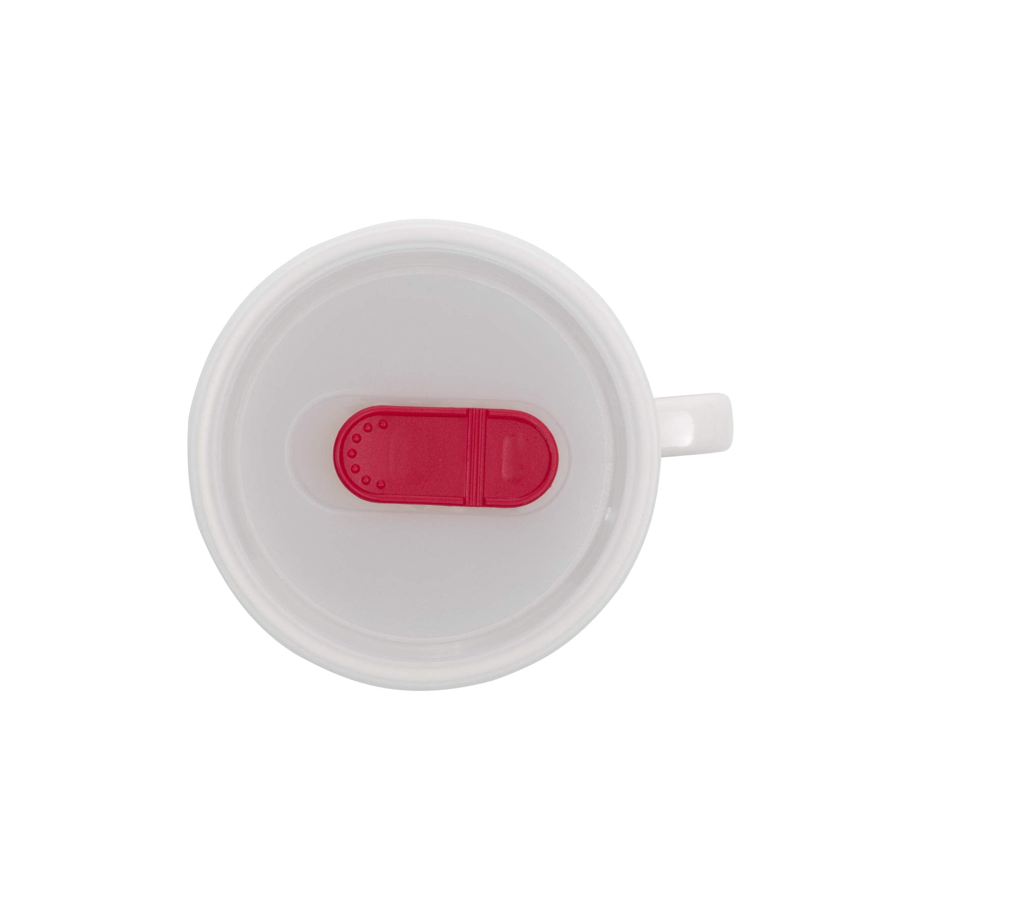 GoodCook 20 oz. Microwave-Safe Ceramic Mug with Vented Lid, White