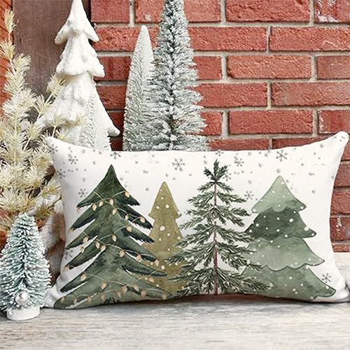 PANDICORN Christmas Pillow Cover 12x20 Farmhouse Decor