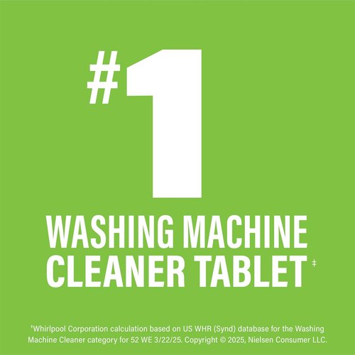 Affresh Washing Machine Cleaner - Eliminates Odor-Causing Bacteria & Grime | 6 Time Release Tablets, 6 Month Supply