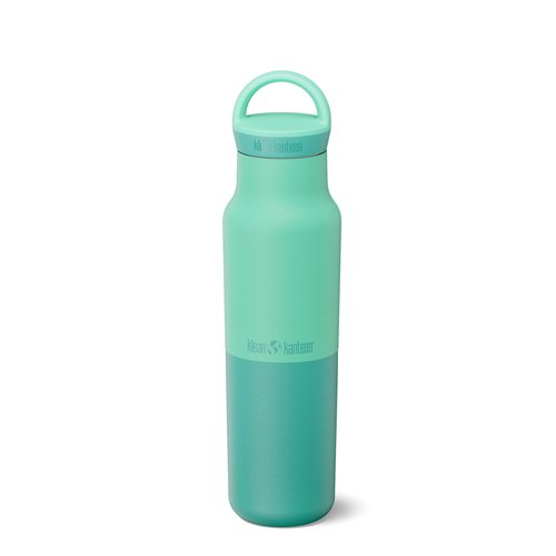 Klean Kanteen Rise Classic Insulated Water Bottle - Keeps Drinks Cold for 42 Hours - Stainless Steel - Insulated Water Bottle - Leak & Sweat-Proof - Arch Loop Cap - 12 oz - Cabbage