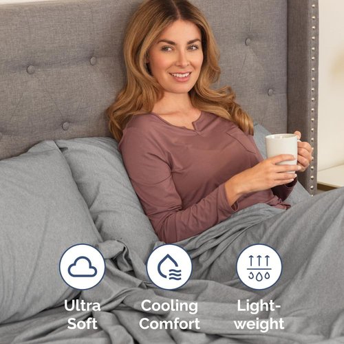 King Standard Pillow Cases - Soft Hotel Quality Covers for Comfy Bedding | Set of 4 in Heathered Grey