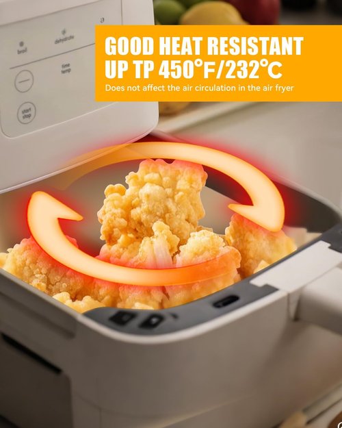 Bella 130PC Air Fryer Paper Liners - Non-Stick Disposable Parchment for 4Qt Slim Air Fryer