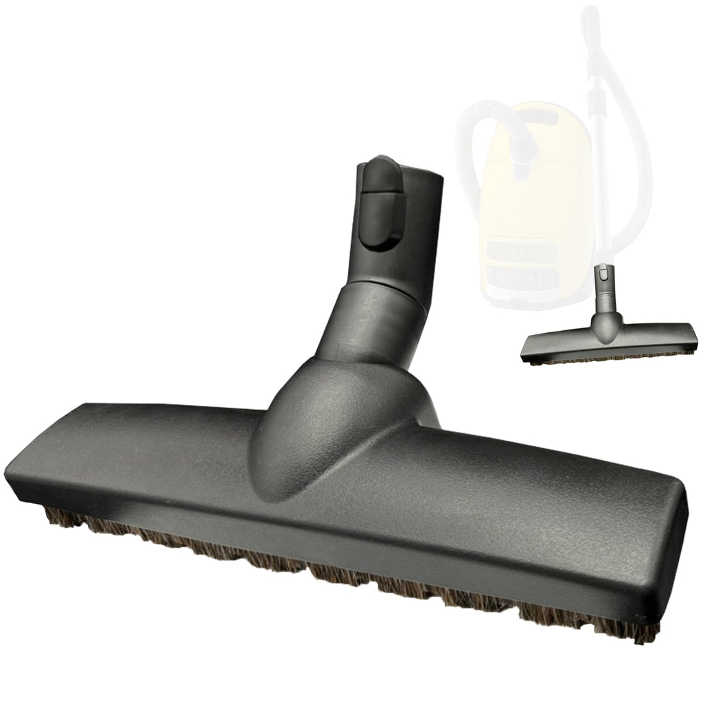 Replacement Vacuum Brush Head with Wheels & Horsehair Bristles Compatible with Miele C1 C2 C3 Vacuum Accessories & Attachments for Carpet, Tile Hard Floors - 1-3/8'' Hardwood Floor Vacuum Attachment