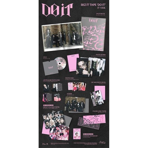STRAY KIDS [SKZ IT TAPE ‘DO IT’ (IT VER.) Standard Album] + Pre-Order Gift & 3 Extra Photocards Set